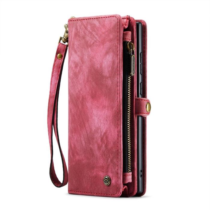 Caseme - CASEME 008 Series 2-in-1 Plånbokskal Samsung Galaxy Note20 Ultra Röd
