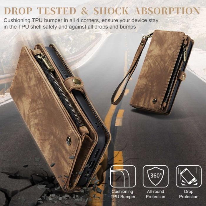 Caseme - CASEME 008 Series iPhone 13 Pro Fodral 2-i-1 Brun