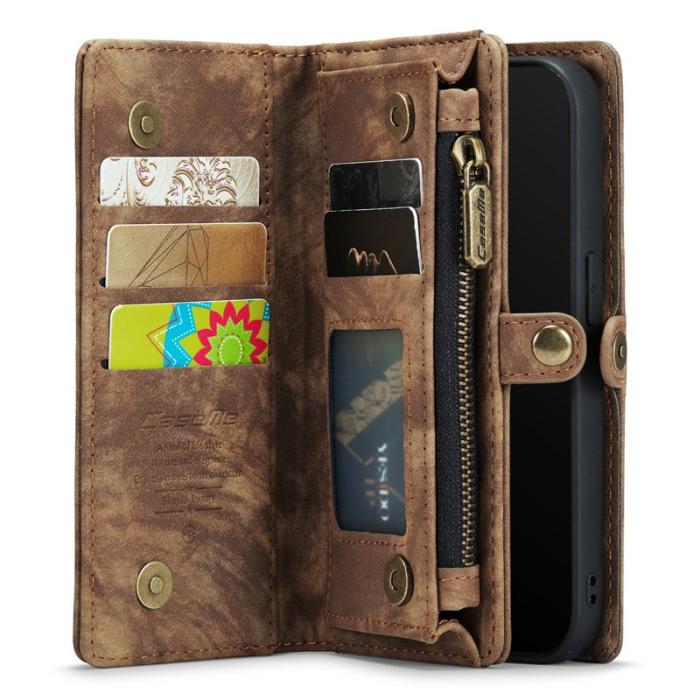 Caseme - CASEME 008 Series iPhone 6/6s/7/8/SE Fodral med Ställ - Brun