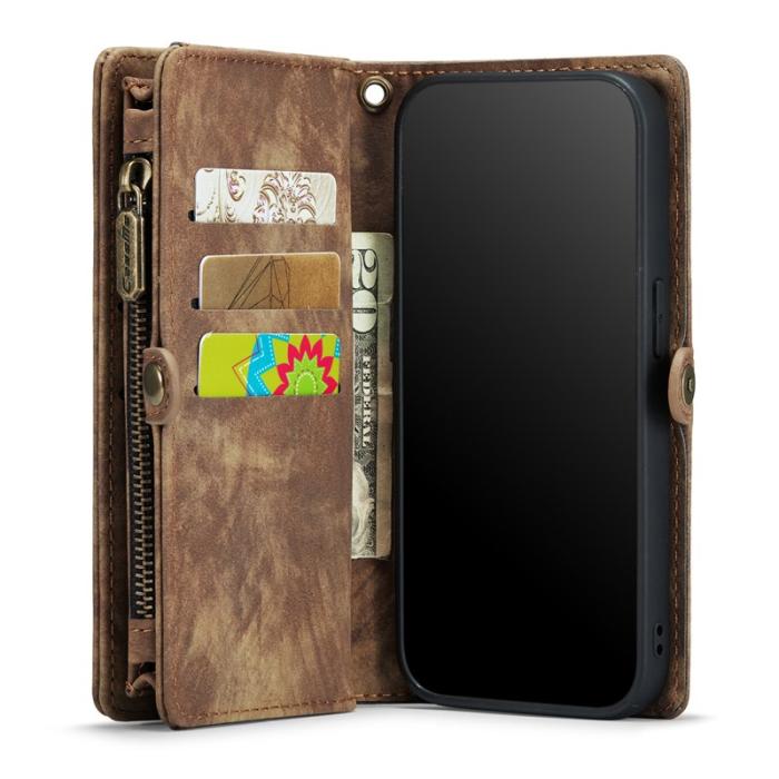 Caseme - CASEME 008 Series iPhone 6/6s/7/8/SE Fodral med Ställ - Brun