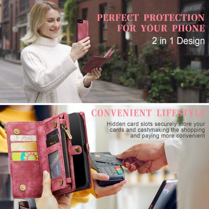 Caseme - CASEME 008 Series iPhone 6/6s/7/8/SE Fodral Röd