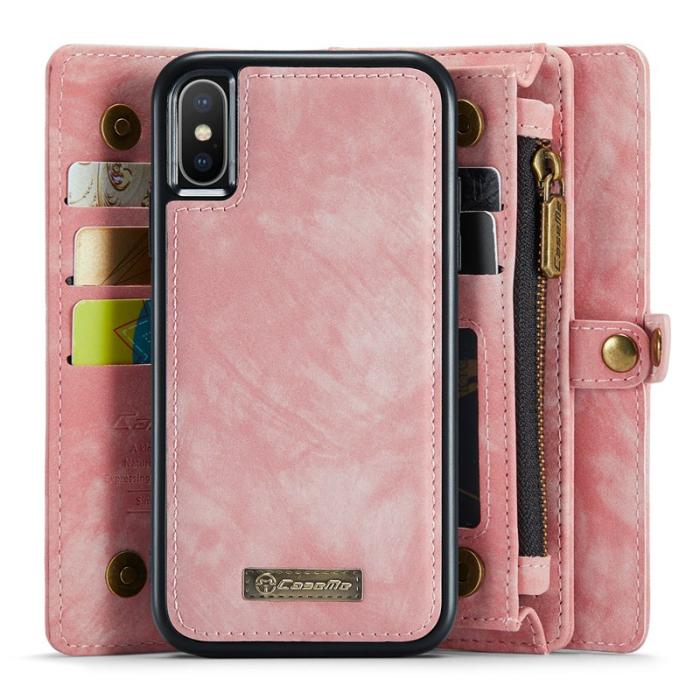 Caseme - CASEME 008 Series iPhone X/XS Skal med Fodral - Rosa