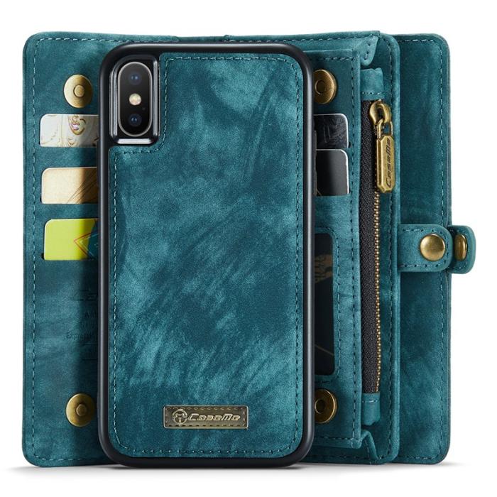 Caseme - CASEME 008 Series iPhone X/XS Skal med Plånbok - Grön