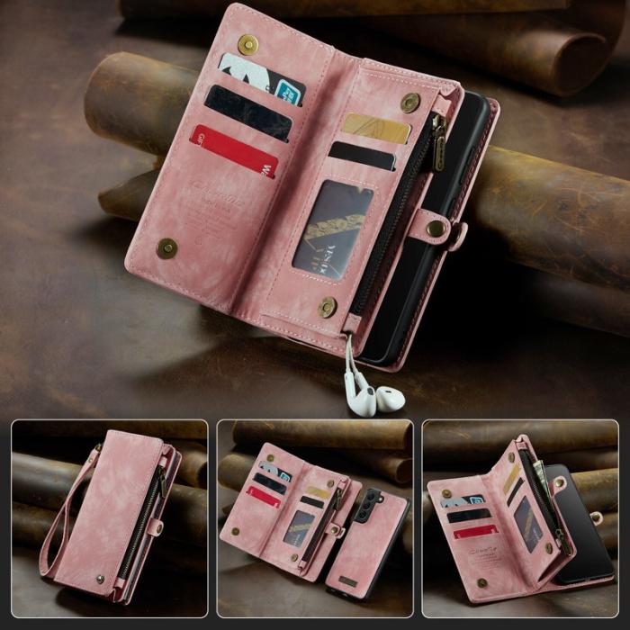 Caseme - CASEME 008 Series Samsung Galaxy S21+ Fodral 2-i-1 Rosa