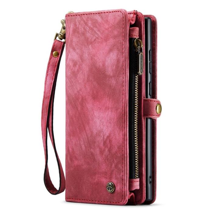 Caseme - CASEME 008 Series Samsung Galaxy S22 Ultra Skal 2-i-1 Röd