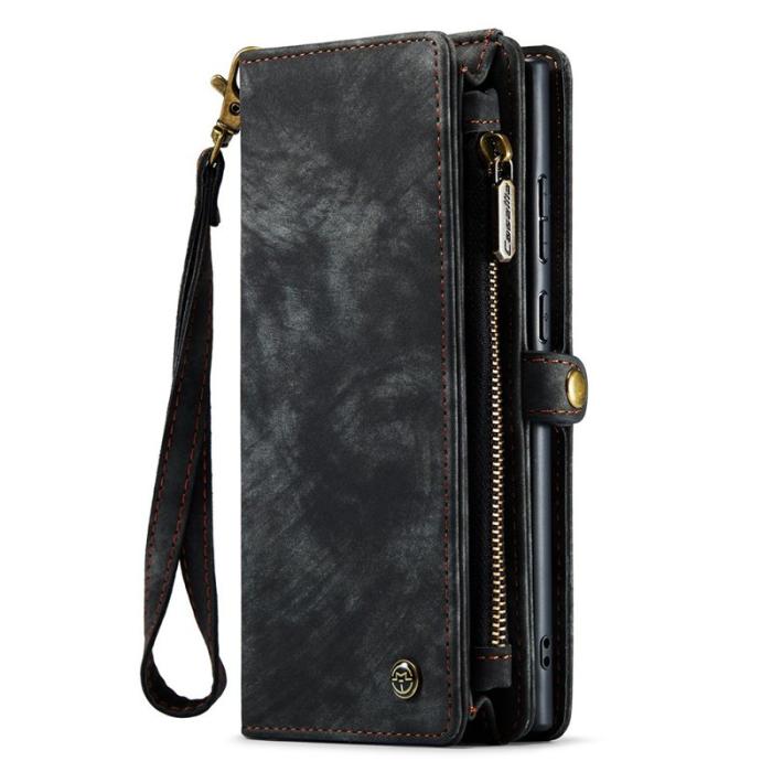 Caseme - CASEME 008 Series Samsung Galaxy S22 Ultra Skal Multifunktionell Svart