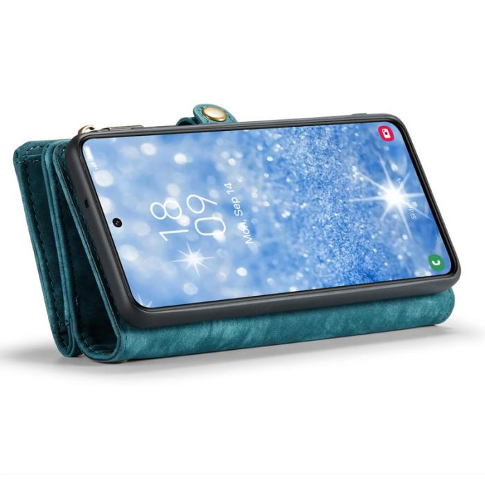 Caseme - CASEME 008 Series Samsung Galaxy S23 Fodral Läder Blå