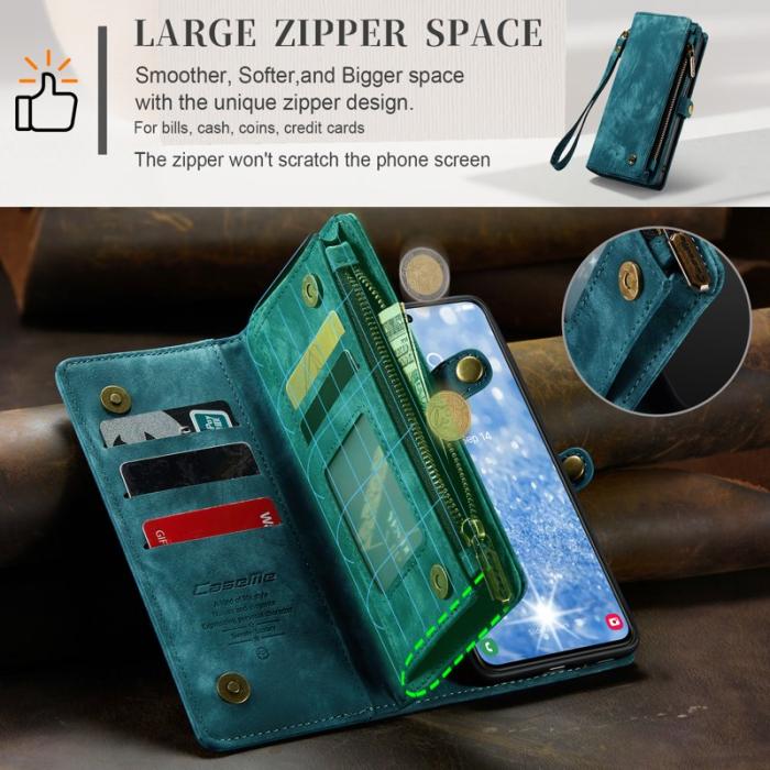 Caseme - CASEME 008 Series Samsung Galaxy S23 Fodral Läder Blå