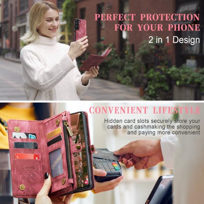 Caseme - CASEME 008 Series Samsung Galaxy S23+ Fodral Röd