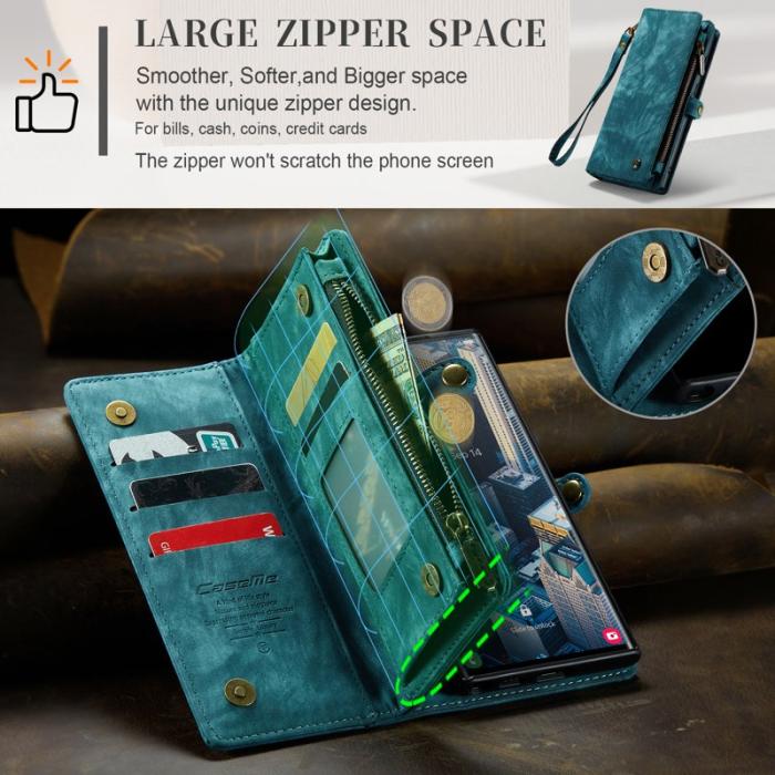 Caseme - CASEME 008 Series Samsung Galaxy S23 Ultra Fodral Blå