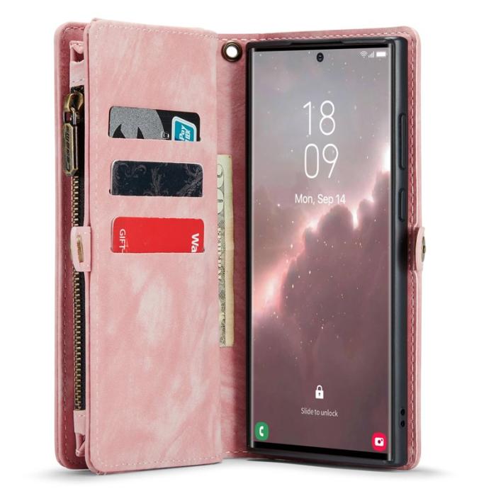 Caseme - CASEME 008 Series Samsung Galaxy S23 Ultra Fodral - Rosa