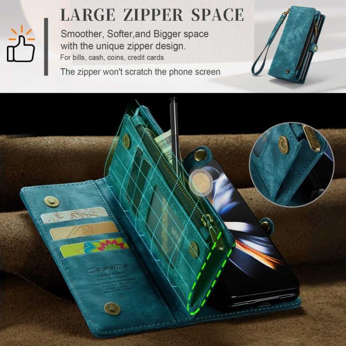 Caseme - CASEME 008 Series Samsung Galaxy Z Fold4 Fodral Blå