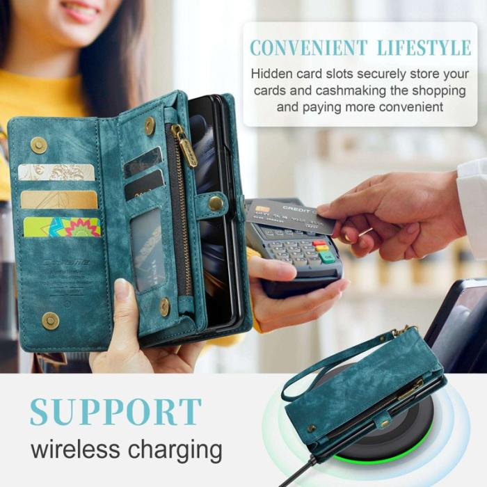 Caseme - CASEME 008 Series Samsung Galaxy Z Fold4 Fodral Blå