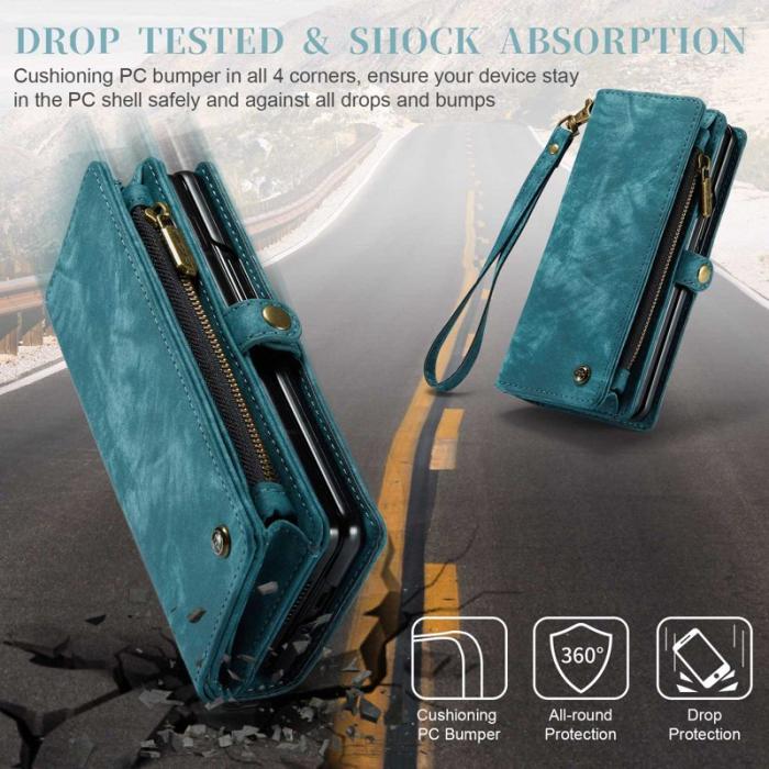 Caseme - CASEME 008 Series Samsung Galaxy Z Fold4 Fodral Blå