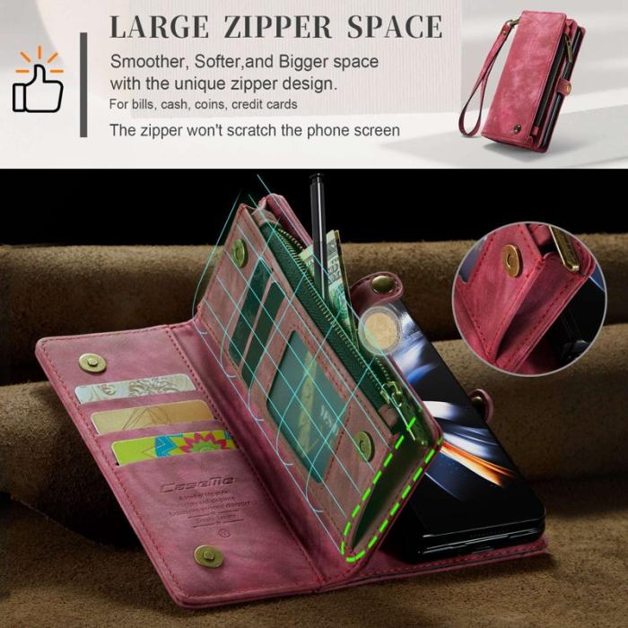 Caseme - CASEME 008 Series Samsung Galaxy Z Fold4 Fodral Röd