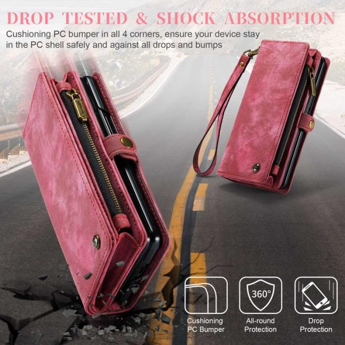 Caseme - CASEME 008 Series Samsung Galaxy Z Fold4 Fodral Röd