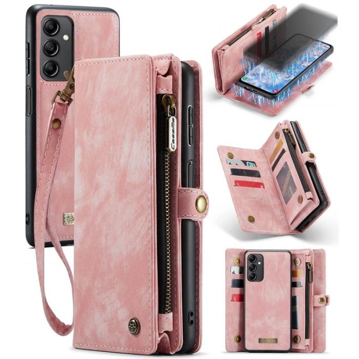 Caseme - CASEME 008 Skal för Samsung Galaxy A14 5G - Fickdesign - Rosa
