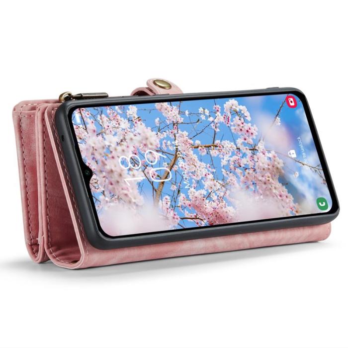 Caseme - CASEME 008 Skal för Samsung Galaxy A34 5G - Rosa PU Läder