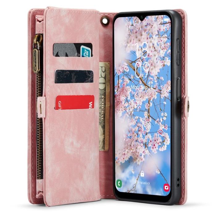 Caseme - CASEME 008 Skal för Samsung Galaxy A54 5G - Rosa PU Läder