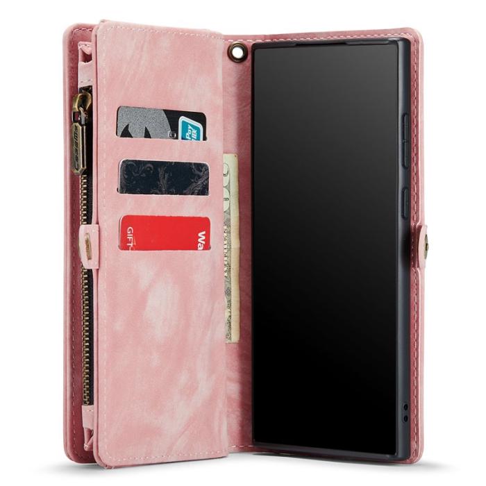 Caseme - CASEME 008 Skal för Samsung Galaxy Note20 - Rosa PU Läder
