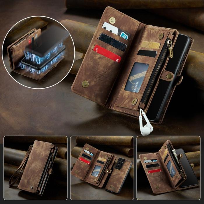 Caseme - CASEME 008 Skal för Samsung Galaxy S21 Ultra 5G - Brun