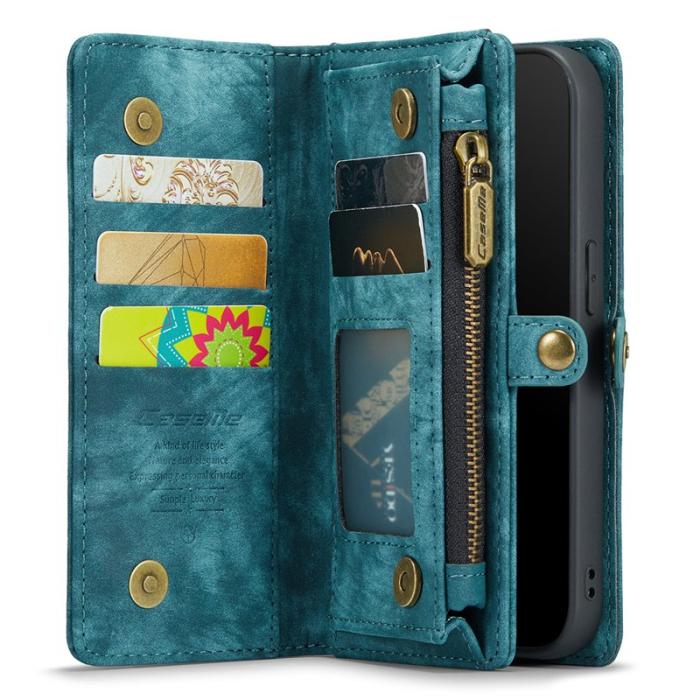 Caseme - CASEME 008 Vintage PU Leather Fodral för iPhone 8 Plus - Blå