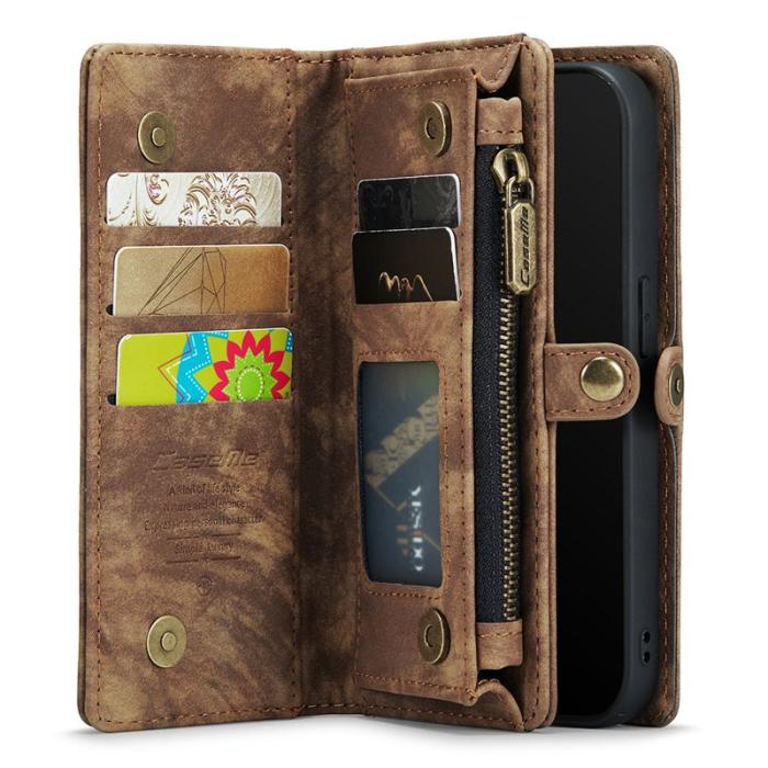 Caseme - CASEME 008 Vintage PU Leather Fodral för iPhone 8 Plus - Brun