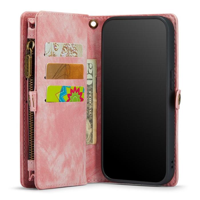 Caseme - CASEME 008 Vintage PU Leather Fodral för iPhone 8 Plus - Rosa