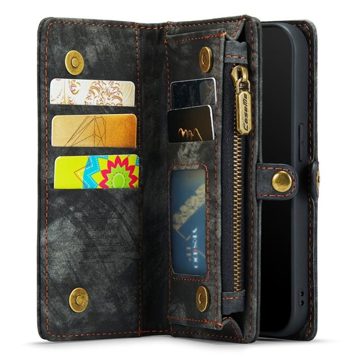 Caseme - CASEME 008 Vintage PU Leather Fodral för iPhone 8 Plus - Svart