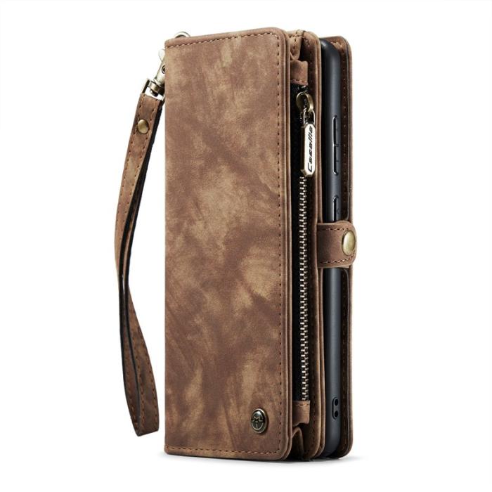 Caseme - CASEME 008 Wallet Vintage PU Leather Fodral Samsung Galaxy S20 Plus - Brun