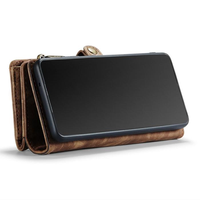 Caseme - CASEME 008 Wallet Vintage PU Leather Fodral Samsung Galaxy S20 Plus - Brun