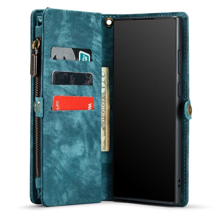 Caseme - CASEME 008 Zipper Wallet Skal för Samsung Galaxy Note20 - Blå
