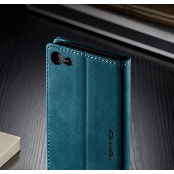 Caseme - CASEME 013 Auto-absorberande PU Läder Fodral iPhone 6s/6 Blå