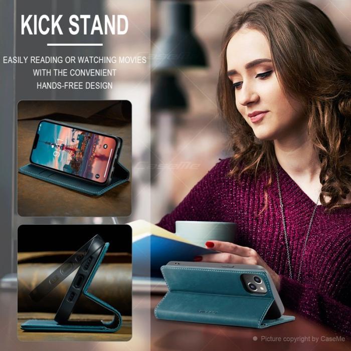 Caseme - CASEME 013 Flip Case för iPhone 14 Plus 6.7 tum Grön