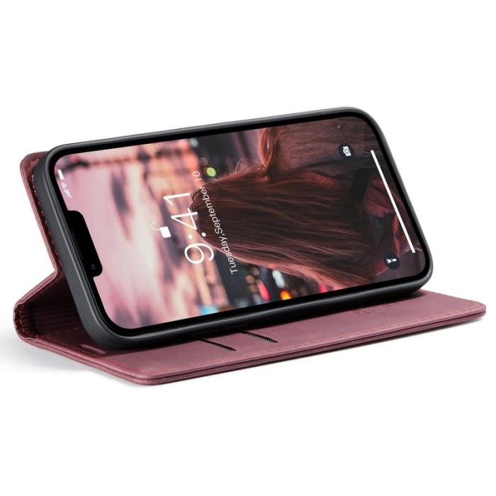 Caseme - CASEME 013 Flip Case för iPhone 14 Plus 6.7 tum Röd