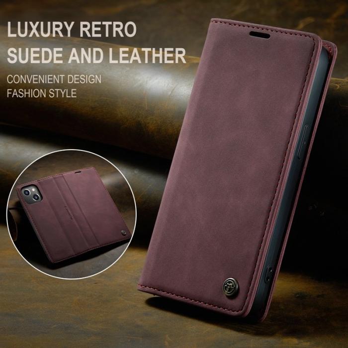 Caseme - CASEME 013 Flip Case för iPhone 14 Plus 6.7 tum Röd