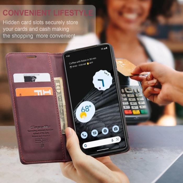 Caseme - CASEME 013 Flip Fodral för Google Pixel 7 5G, Röd