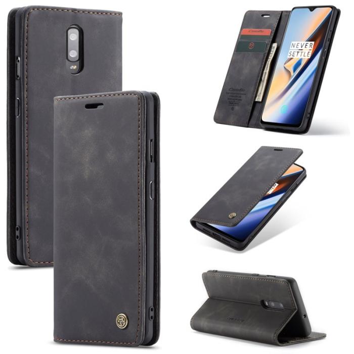 Caseme - CASEME 013 Flip Wallet Fodral för OnePlus 7 - Svart