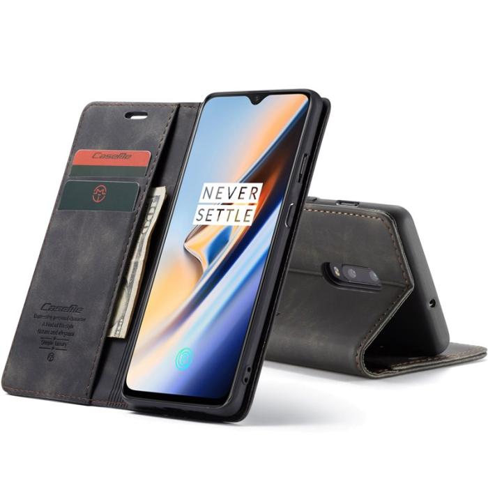 Caseme - CASEME 013 Flip Wallet Fodral för OnePlus 7 - Svart