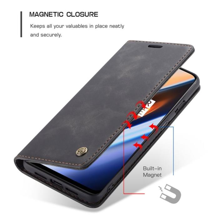 Caseme - CASEME 013 Flip Wallet Fodral för OnePlus 7 - Svart