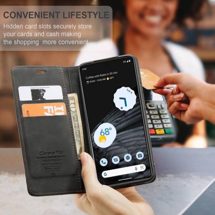 Caseme - CASEME 013 Flipfodral för Google Pixel 7 5G - Svart