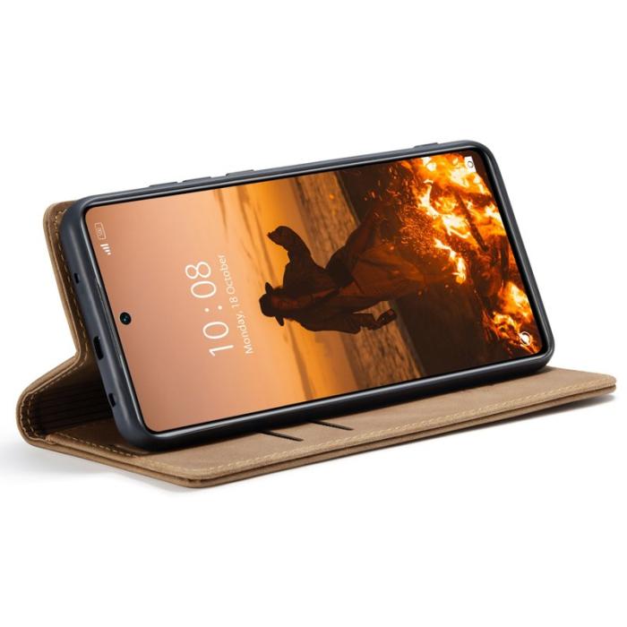 Caseme - CASEME 013 för Xiaomi 12 Lite 5G Plånboksfodral Brun