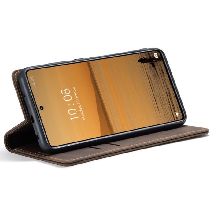Caseme - CASEME 013 för Xiaomi 12 Lite 5G Plånboksfodral - Kaffe