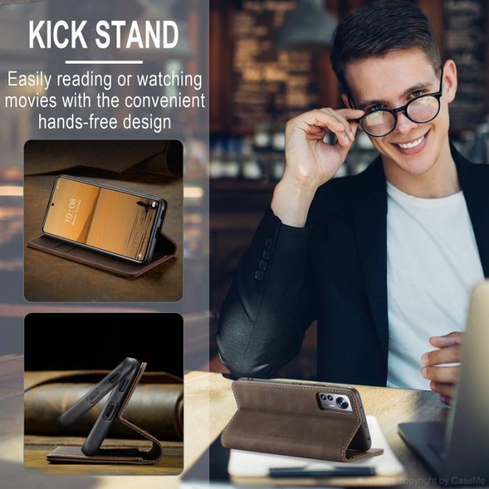 Caseme - CASEME 013 för Xiaomi 12 Lite 5G Plånboksfodral - Kaffe