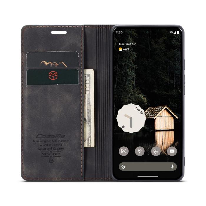 Caseme - CASEME 013 Google Pixel 9 Pro XL Skal med Kortfack Läder - Svart