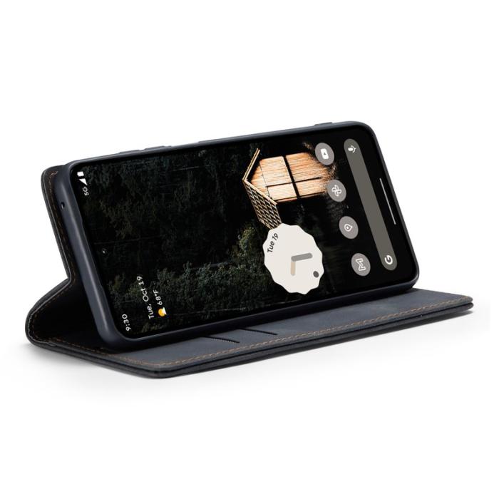Caseme - CASEME 013 Google Pixel 9 Pro XL Skal med Kortfack Läder - Svart