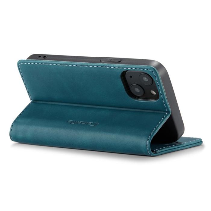 Caseme - CASEME 013 iPhone 13 mini Fodral Läder Magnetisk Grön