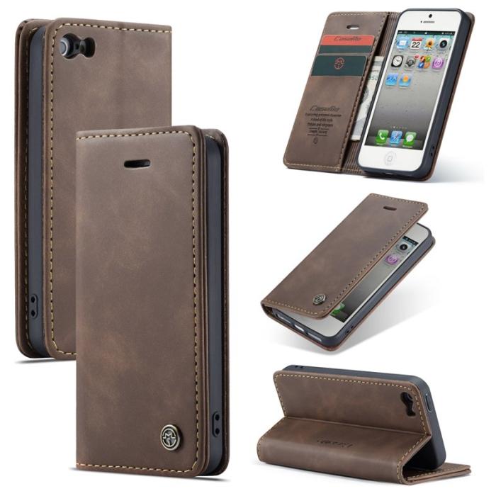 Caseme - CASEME 013 iPhone 5s/SE Fodral med kortplats - Kaffe