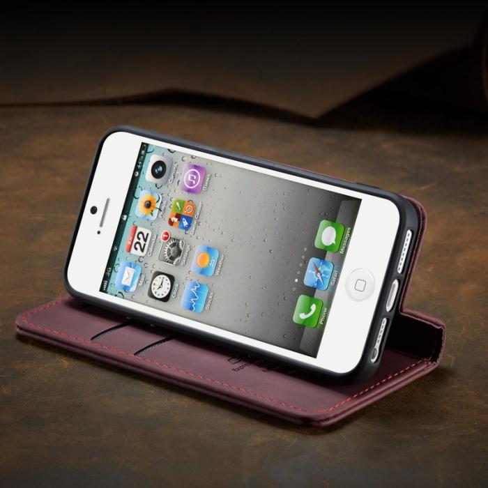 Caseme - CASEME 013 iPhone 5s/SE Fodral med kortplats Röd