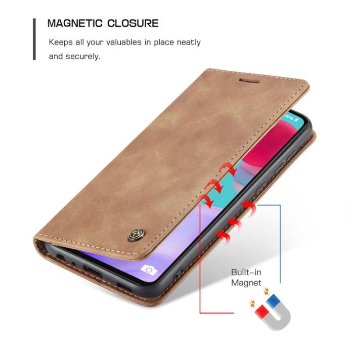 Caseme - CASEME 013 Läderfodral till Samsung Galaxy A52 5G - Brun